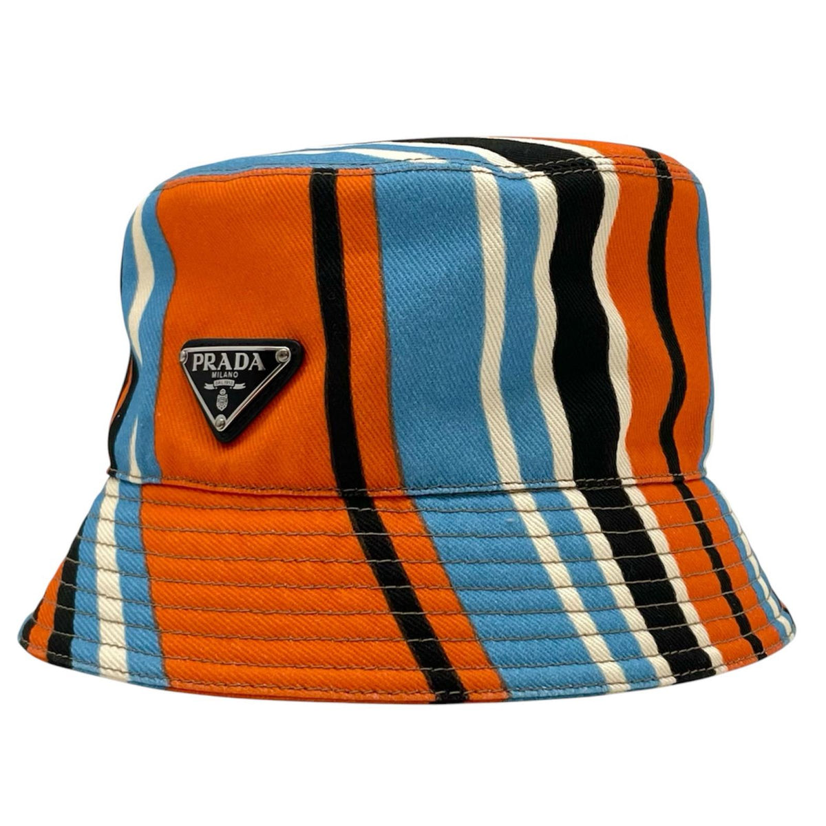 【中古】PRADA | プラダ バケットハット ストライプ マルチカラー サイズ：XL【尾張小牧店】