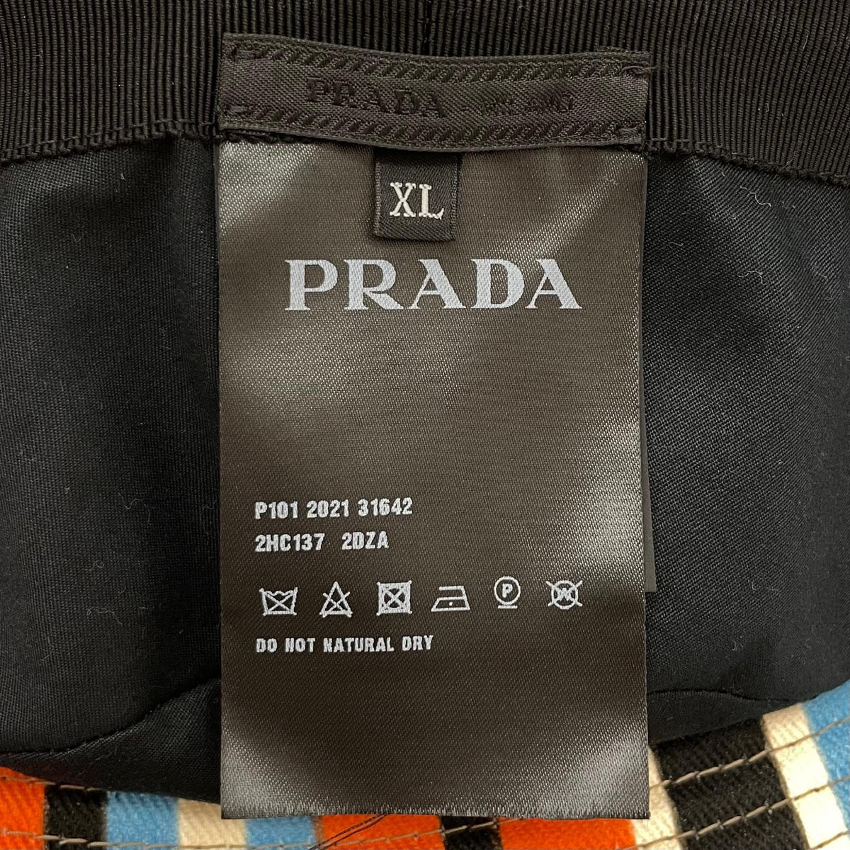 【中古】PRADA | プラダ バケットハット ストライプ マルチカラー サイズ：XL【尾張小牧店】