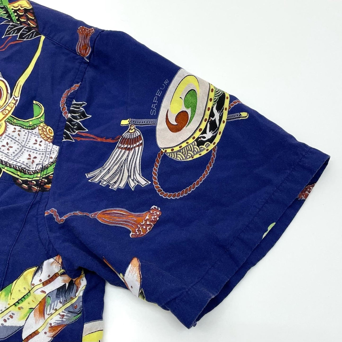 SAPEur | サプール 半袖シャツ ブルー×マルチカラー サイズ：S【尾張小牧店】