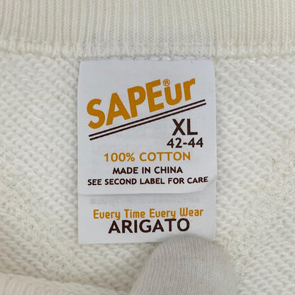 【中古】SAPEur | サプール　MASATOSHI HAMADA 半袖スウェット ホワイト サイズ：XL【尾張小牧店】