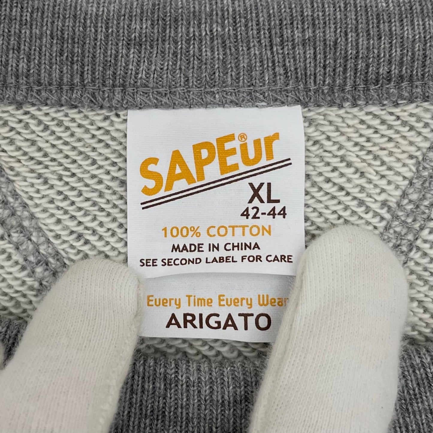 【中古】SAPEur | サプール　MASATOSHI HAMADA 半袖スウェット グレー サイズ：XL【尾張小牧店】