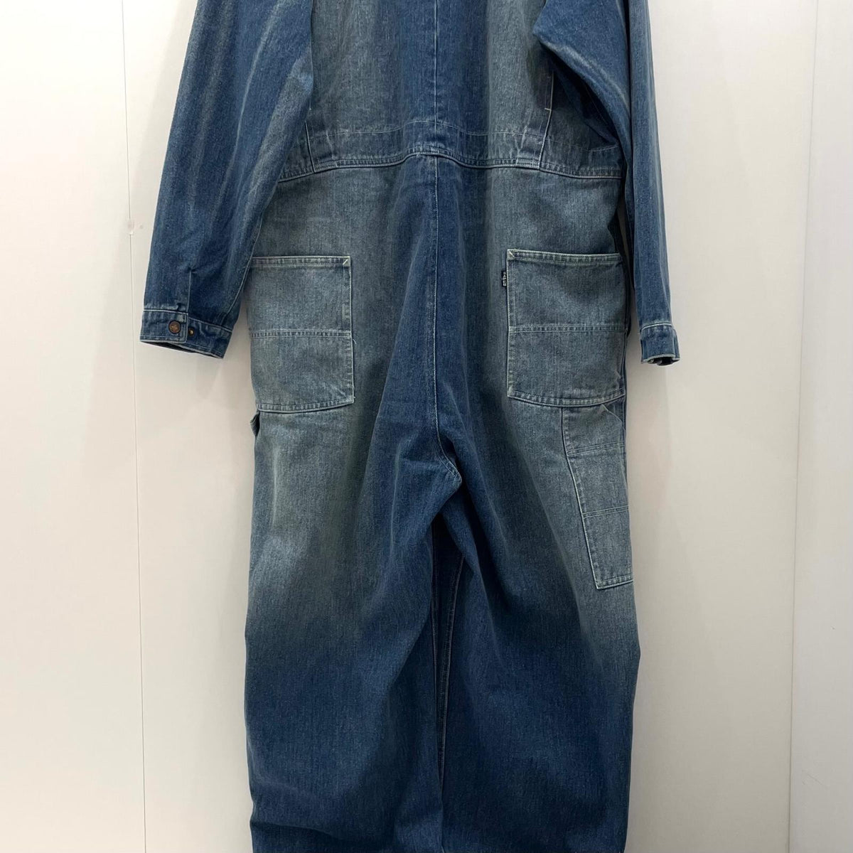 【中古】SAPEur | サプール　浜田雅功展　空を横切る飛行機雲 ツナギ オールインワン　ブルー サイズ：XL【尾張小牧店】