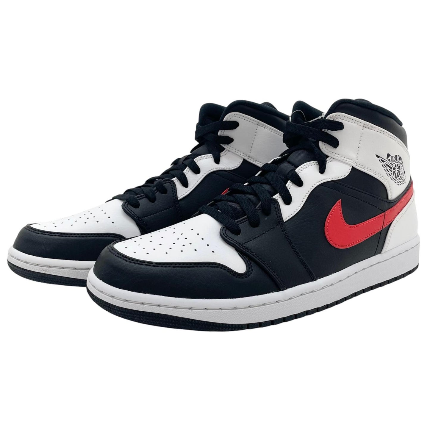 【中古】NIKE | ナイキ Air Jordan 1 Mid "Black/Chile Red/White"　エアジョーダン1 ミッド "ブラック/チリレッド/ホワイト"　スニーカー 靴　554724-075 ホワイト×ブラック×レッド 29cm【尾張小牧店】