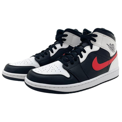 【中古】NIKE | ナイキ Air Jordan 1 Mid "Black/Chile Red/White"　エアジョーダン1 ミッド "ブラック/チリレッド/ホワイト"　スニーカー 靴　554724-075 ホワイト×ブラック×レッド 29cm【尾張小牧店】