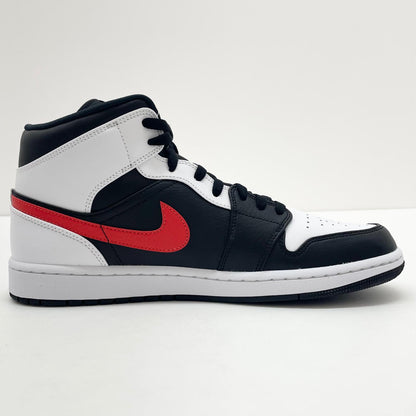 【中古】NIKE | ナイキ Air Jordan 1 Mid "Black/Chile Red/White"　エアジョーダン1 ミッド "ブラック/チリレッド/ホワイト"　スニーカー 靴　554724-075 ホワイト×ブラック×レッド 29cm【尾張小牧店】