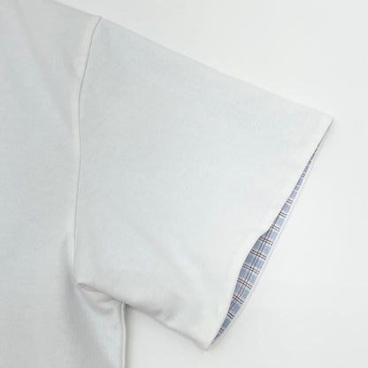 【中古】BOTTEGA VENETA | ボッテガヴェネタ ダブルレイヤー ストライプ 半袖Ｔシャツ 754683 V41U0 ホワイト サイズ：XL【尾張小牧店】