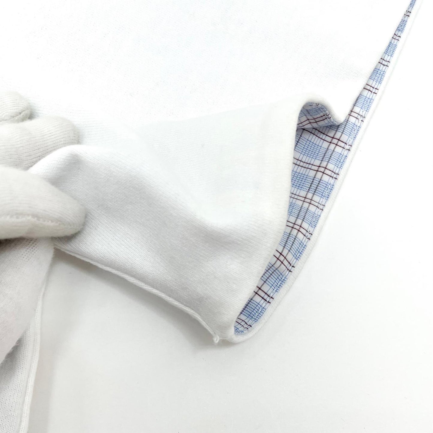 【中古】BOTTEGA VENETA | ボッテガヴェネタ ダブルレイヤー ストライプ 半袖Ｔシャツ 754683 V41U0 ホワイト サイズ：XL【尾張小牧店】