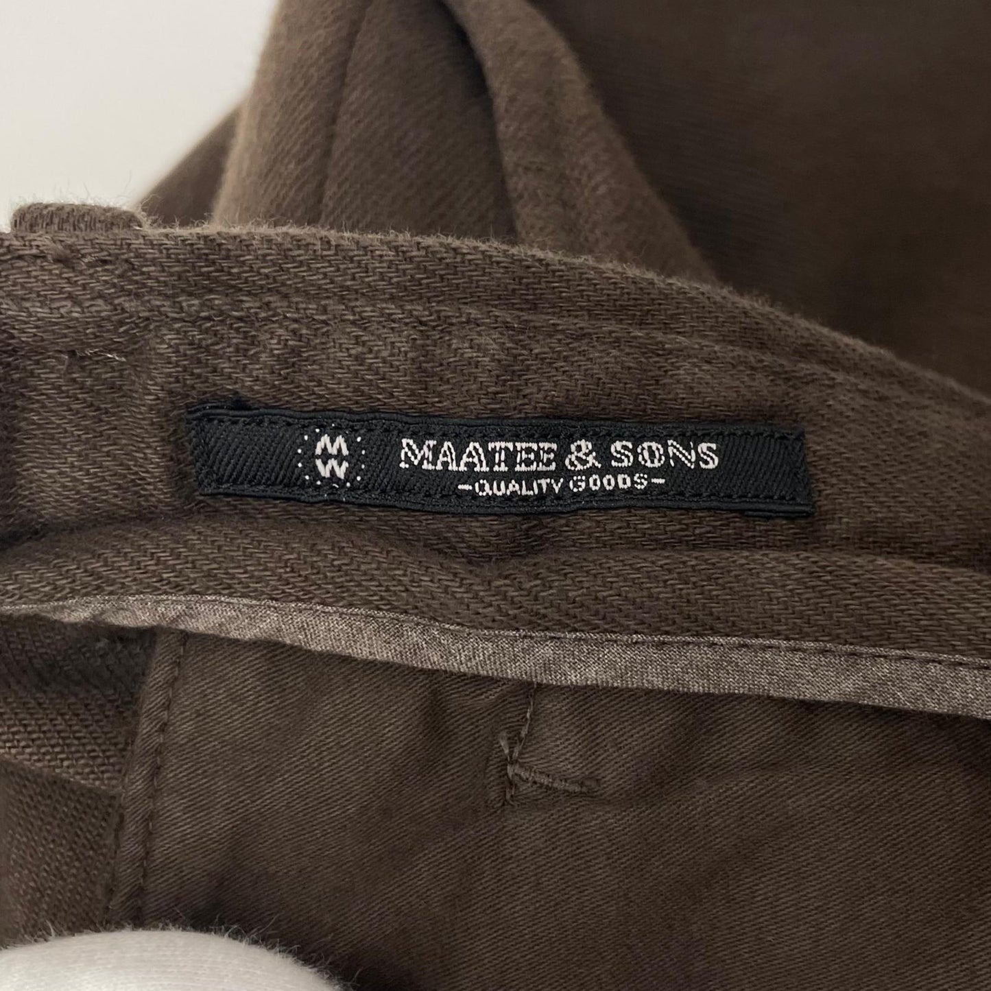 【中古】MAATEE&SONS | マーティーアンドサンズ スラックス パンツ MTLI5303-0201 ブラウン サイズ：2【尾張小牧店】