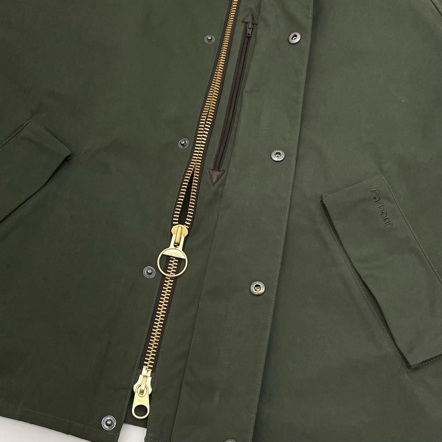 【中古】Barbour | バーブァー TRANSPORT ピーチスキン コットン ショートレングスブルゾン 261MCA0931 カーキ サイズ：40【尾張小牧店】