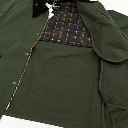【中古】Barbour | バーブァー TRANSPORT ピーチスキン コットン ショートレングスブルゾン 261MCA0931 カーキ サイズ：40【尾張小牧店】