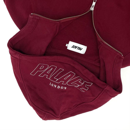 【中古】PALACE SKATEBOARDS | パレススケートボード Q-ZIP HOOD 長袖スウェットパーカー ボルドー/バーガンディー サイズ：M【尾張小牧店】