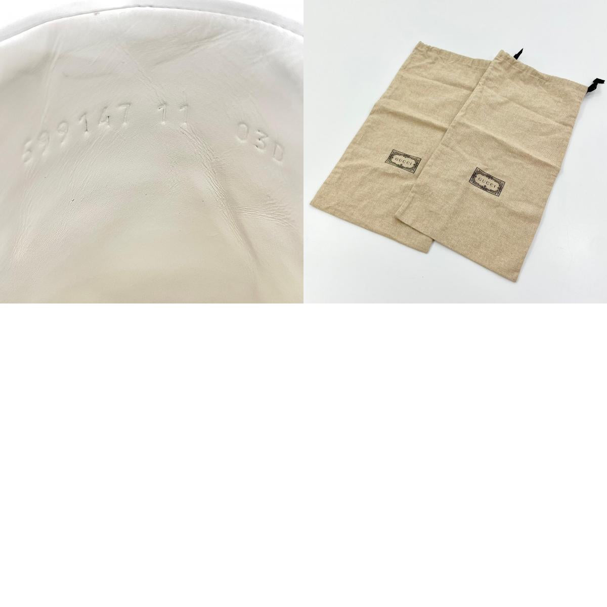 【中古】GUCCI | グッチ ローカットスニーカー エース インターロッキングG 牛革 カーフ 599147 ホワイト【尾張小牧店】