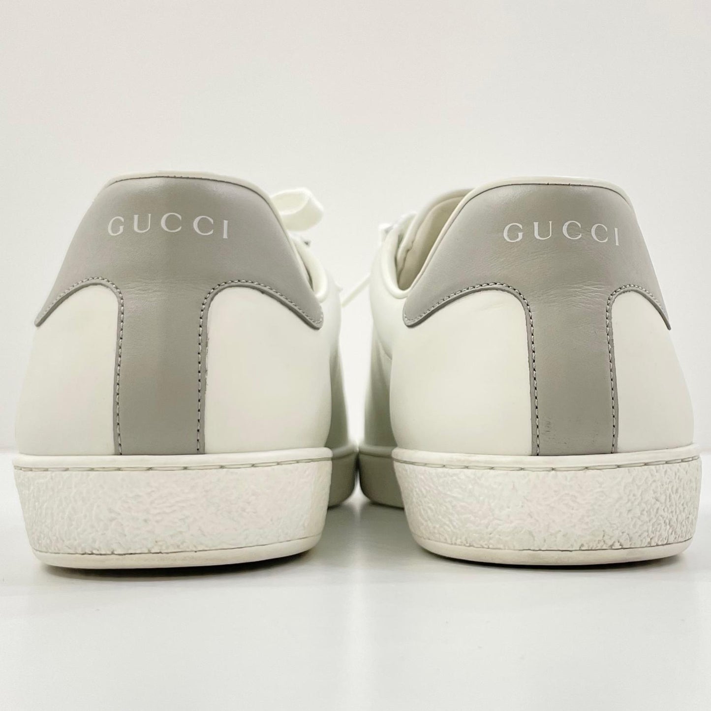 【中古】GUCCI | グッチ ローカットスニーカー エース インターロッキングG 牛革 カーフ 599147 ホワイト【尾張小牧店】