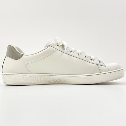【中古】GUCCI | グッチ ローカットスニーカー エース インターロッキングG 牛革 カーフ 599147 ホワイト【尾張小牧店】