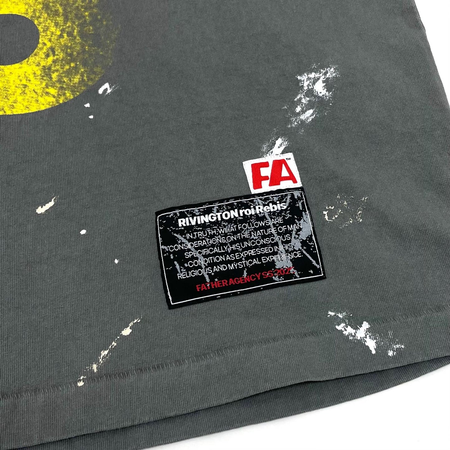 【中古】RIVINGTON roi Rebis(RRR123) | リヴィントン・ロイ・レビス(トリプルアール)　25SS LOVE STUFF TEE 半袖Ｔシャツ LVST-SS17 グレー サイズ：M【尾張小牧店】