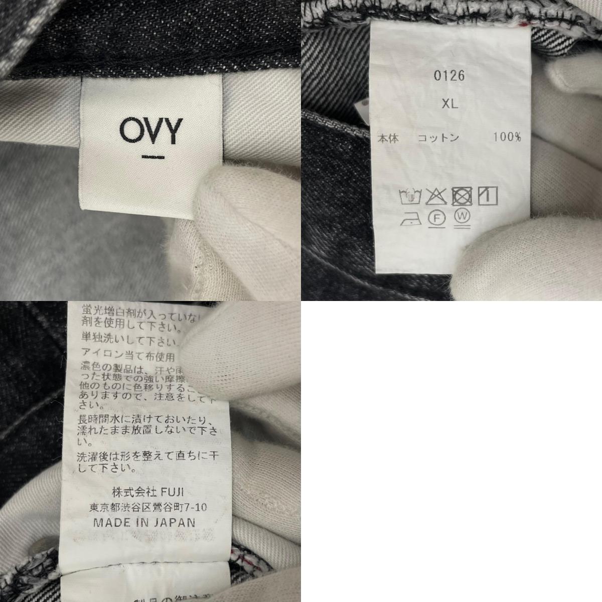【中古】OVY | オヴィー Japan Black Baggy Denim Pants デニムパンツ ブラック サイズ：XL【尾張小牧店】