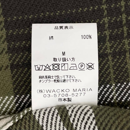 WACKOMARIA | ワコマリア 長袖シャツ カーキ×ホワイト サイズ：M【尾張小牧店】