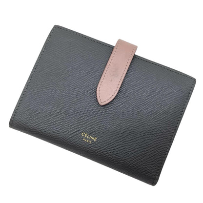 CELINE | セリーヌ 二つ折り財布 グレー×ピンク【尾張小牧店】