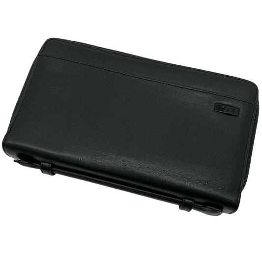 TUMI | トゥミ DOUBLE ZIP AROUND CLUTCH 長財布 ブラック【尾張小牧店】