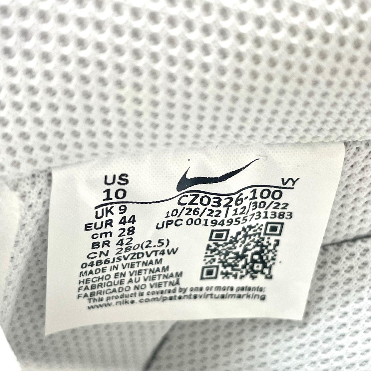 NIKE | ナイキ Air Force 1 Low スニーカー 28.0cm CZ0326-100 ホワイト【尾張小牧店】