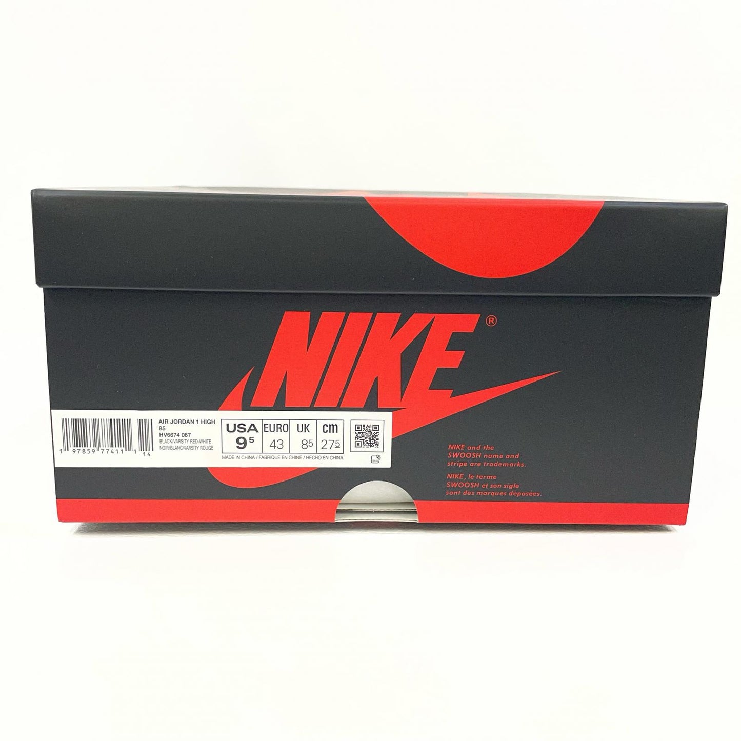 NIKE | ナイキ Air Jordan 1 High 85 スニーカー 27.5cm HV6674-067 レッド