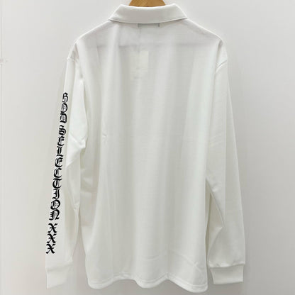 GOD SELECTION XXX | ゴッドセレクショントリプルエックス GX-S25-CS-02 ポロシャツ ホワイト サイズ：M【尾張小牧店】