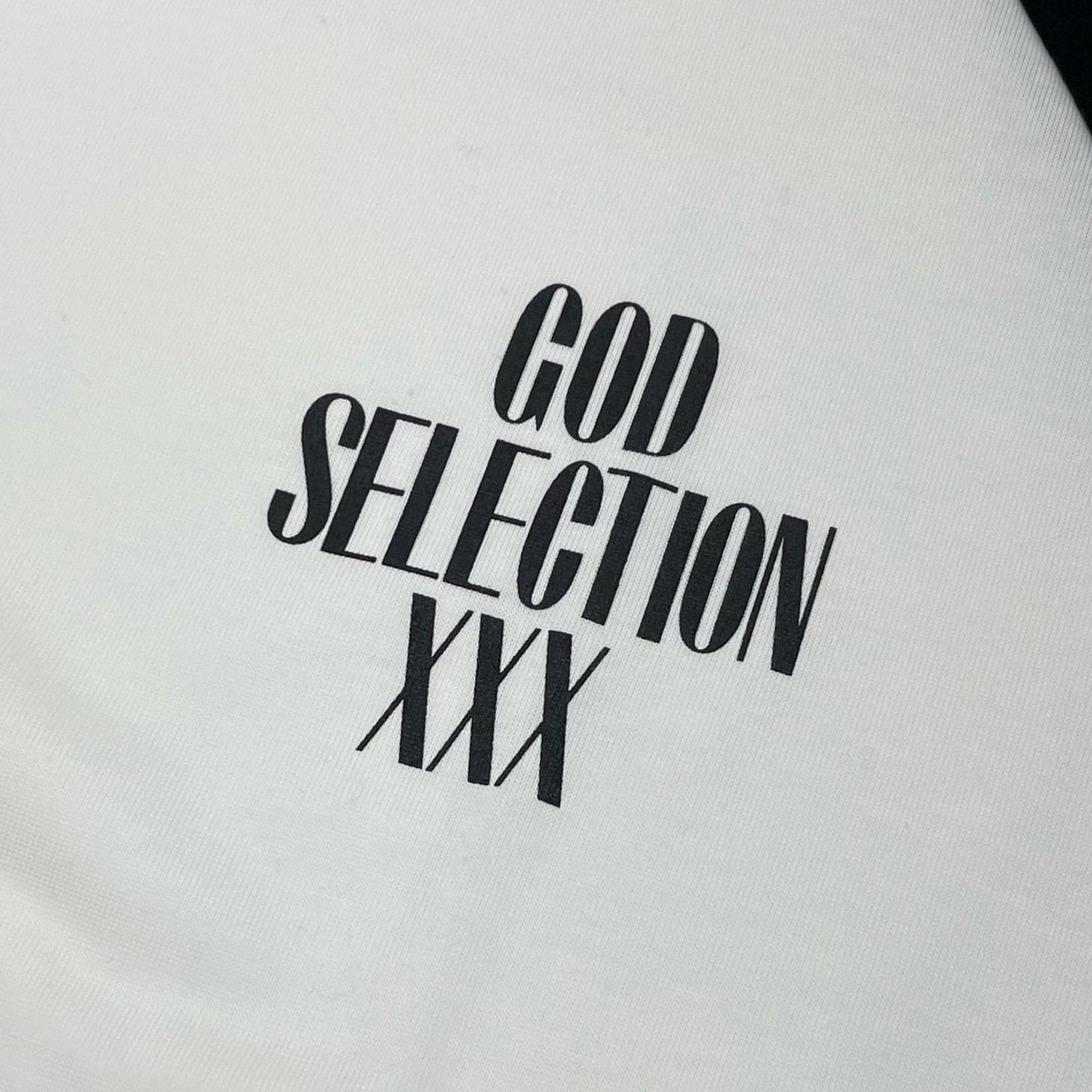 GOD SELECTION XXX | ゴッドセレクショントリプルエックス GX-A25-RT-02 長袖Ｔシャツ ホワイト×ブラック サイズ：L【尾張小牧店】