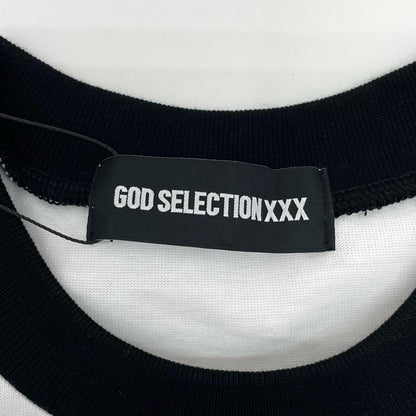 GOD SELECTION XXX | ゴッドセレクショントリプルエックス GX-A25-RT-02 長袖Ｔシャツ ホワイト×ブラック サイズ：L【尾張小牧店】
