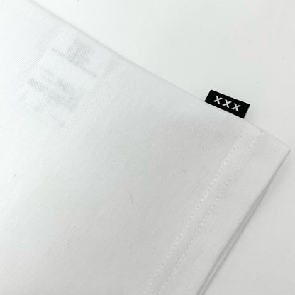 GOD SELECTION XXX | ゴッドセレクショントリプルエックス GX-A25-RT-02 長袖Ｔシャツ ホワイト×ブラック サイズ：L【尾張小牧店】