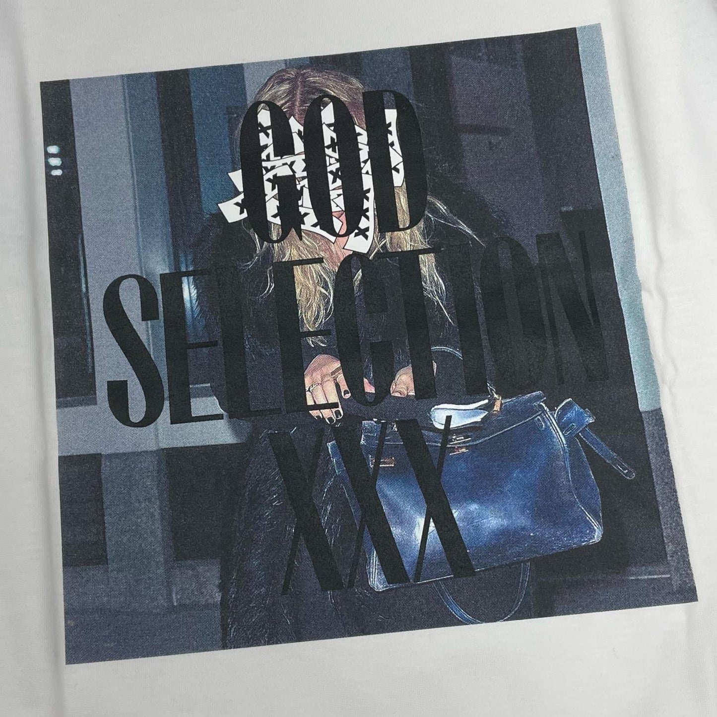 GOD SELECTION XXX | ゴッドセレクショントリプルエックス GX-A25-RT-02 長袖Ｔシャツ ホワイト×ブラック サイズ：L【尾張小牧店】