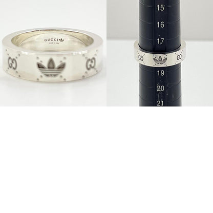 【中古】GUCCI×adidas | グッチ×アディダス コラボ エングレービング ワイド リング・指輪 702766 シルバー【尾張小牧店】