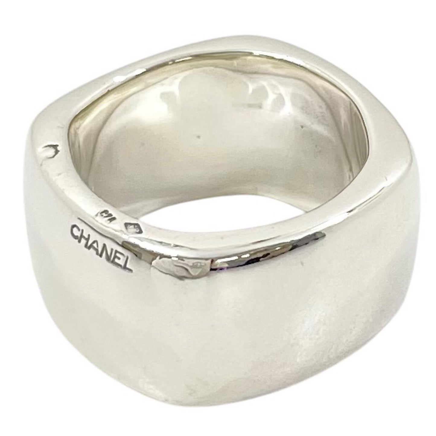 【中古】CHANEL | シャネル スクエア リング・指輪 シルバー【尾張小牧店】