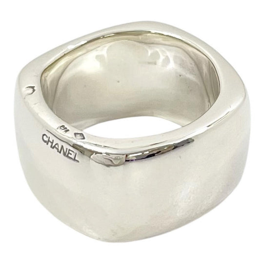 【中古】CHANEL | シャネル スクエア リング・指輪 シルバー【尾張小牧店】