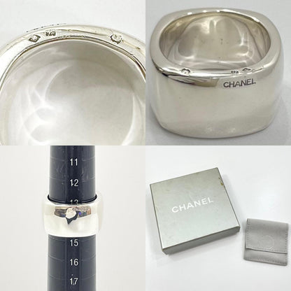 【中古】CHANEL | シャネル スクエア リング・指輪 シルバー【尾張小牧店】