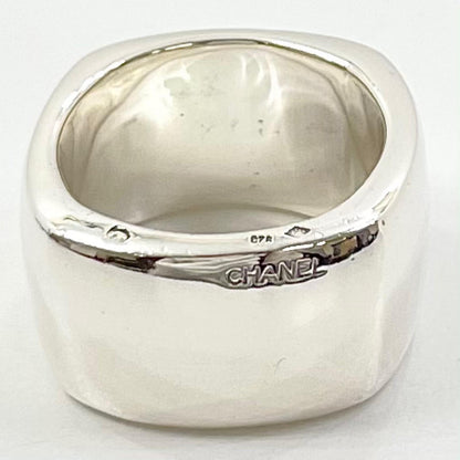 【中古】CHANEL | シャネル スクエア リング・指輪 シルバー【尾張小牧店】