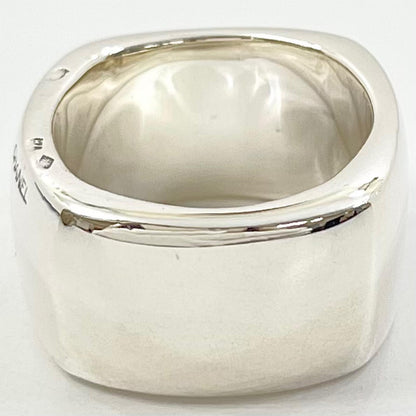 【中古】CHANEL | シャネル スクエア リング・指輪 シルバー【尾張小牧店】
