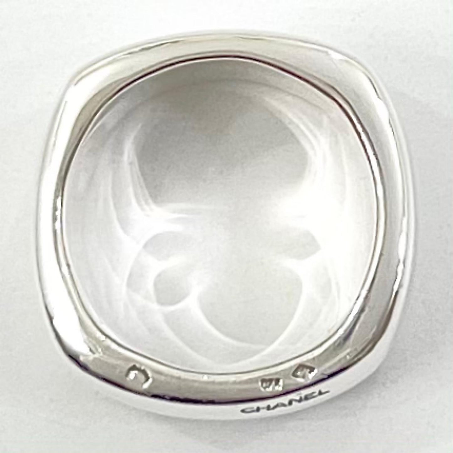 【中古】CHANEL | シャネル スクエア リング・指輪 シルバー【尾張小牧店】