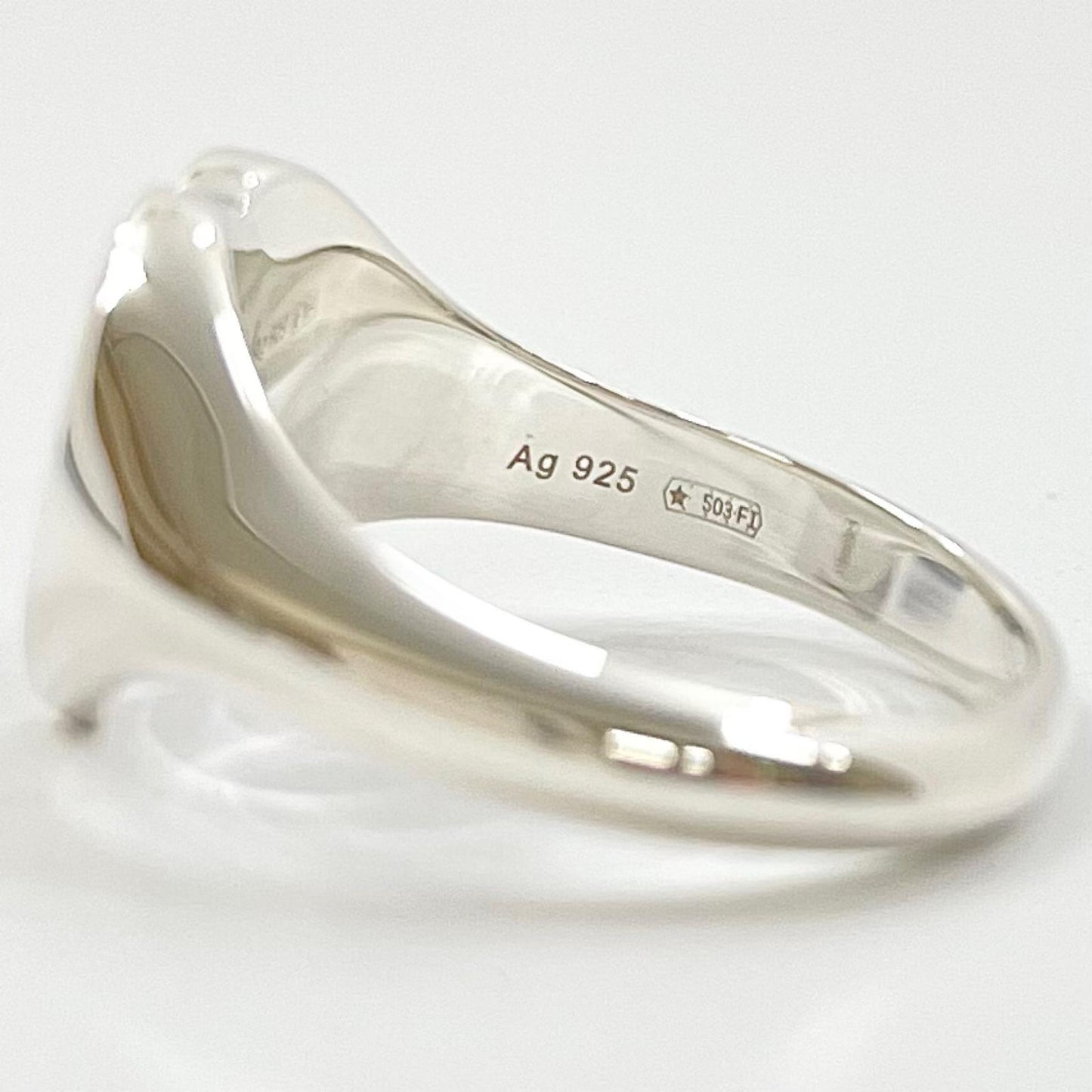 【中古】GUCCI | グッチ インターロッキングG ロゴ ハート モチーフ リング・指輪 645544 シルバー×レッド【尾張小牧店】