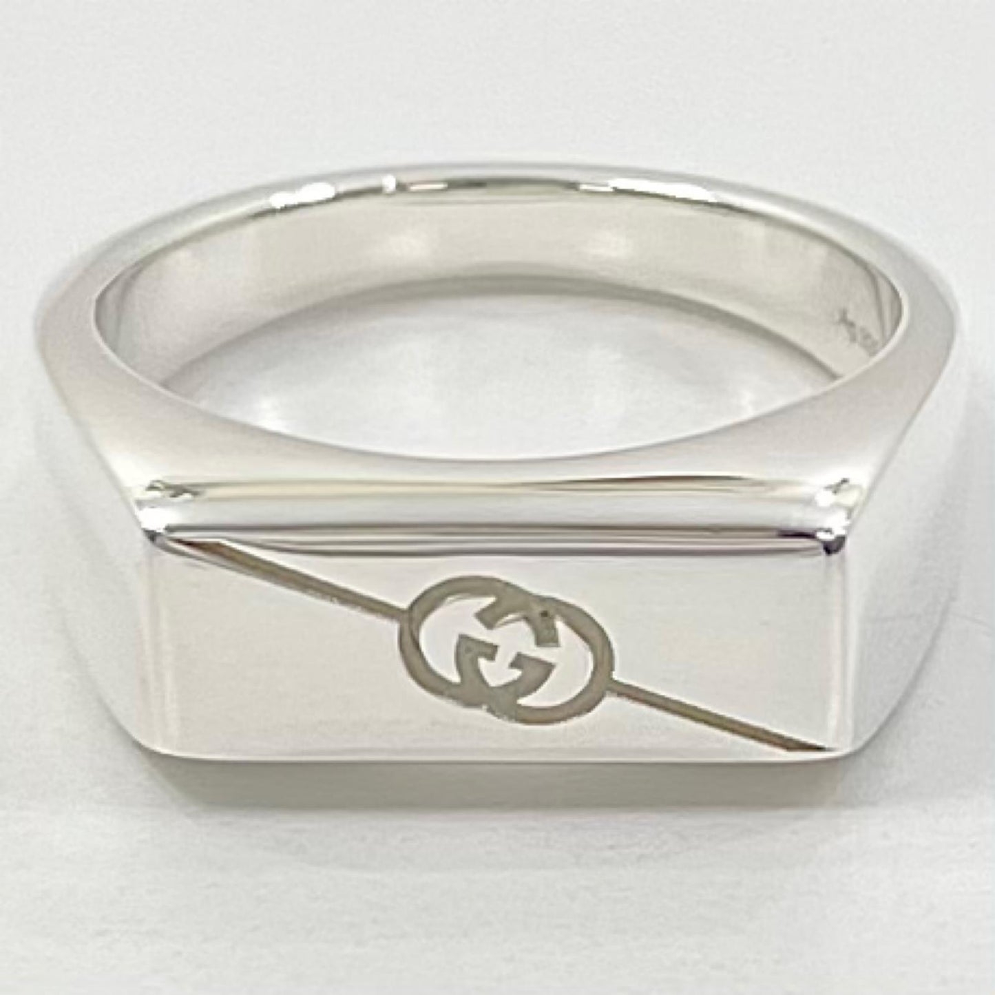 【中古】GUCCI | グッチ ダイアゴナル リング・指輪 774038 シルバー【尾張小牧店】