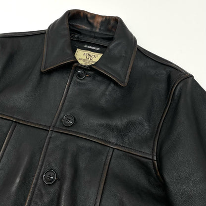 AVIREX | アヴィレックス COWHIDE CARCOAT VINTAGE FINISH AVIREX 50th レザー ブラウン サイズ：M【尾張小牧店】