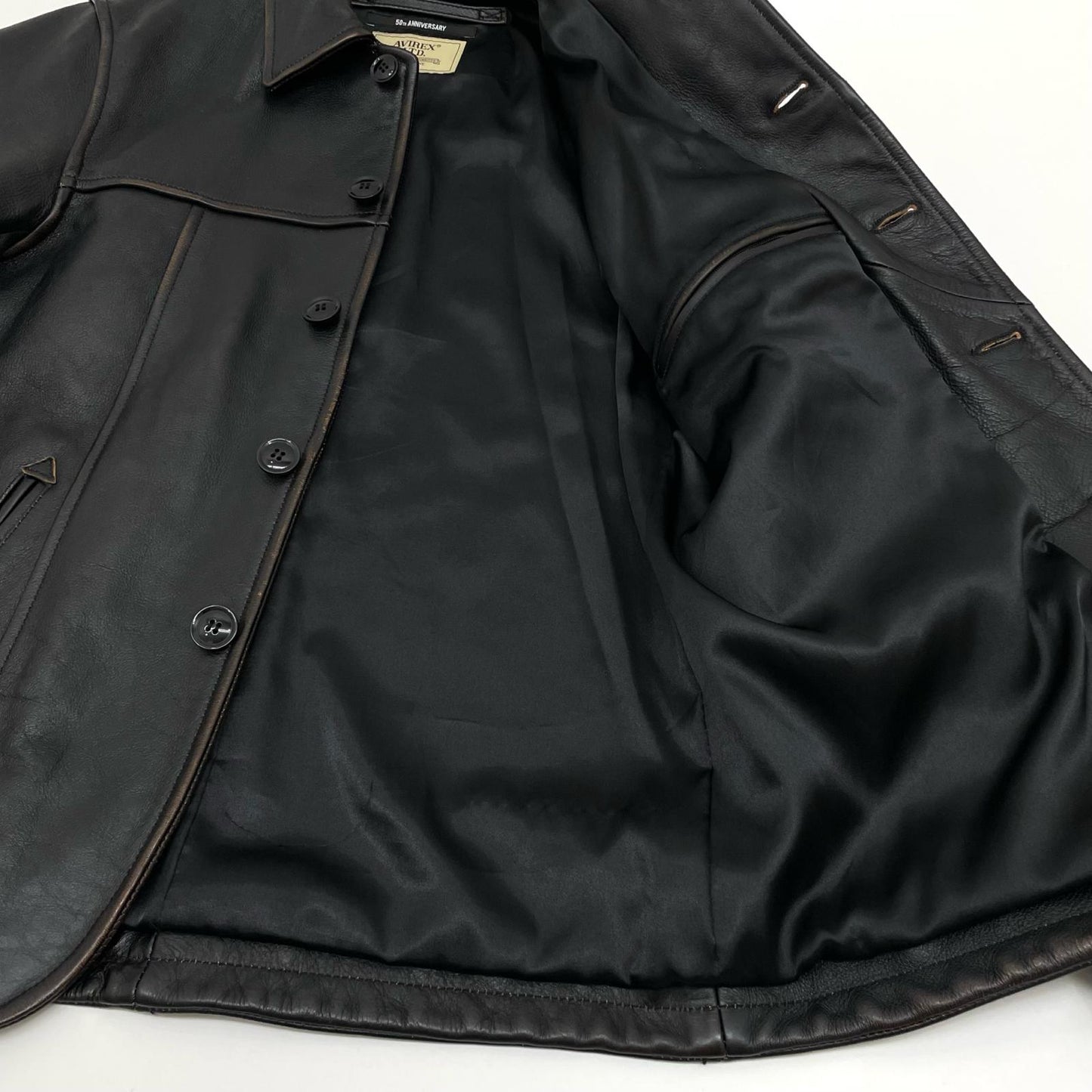 AVIREX | アヴィレックス COWHIDE CARCOAT VINTAGE FINISH AVIREX 50th レザー ブラウン サイズ：M【尾張小牧店】