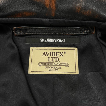 AVIREX | アヴィレックス COWHIDE CARCOAT VINTAGE FINISH AVIREX 50th レザー ブラウン サイズ：M【尾張小牧店】