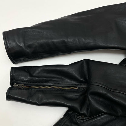 AVIREX | アヴィレックス AGED WAPPEN STAND ZIP RIDERS レザー 783-4250012 ブラック サイズ：M【尾張小牧店】