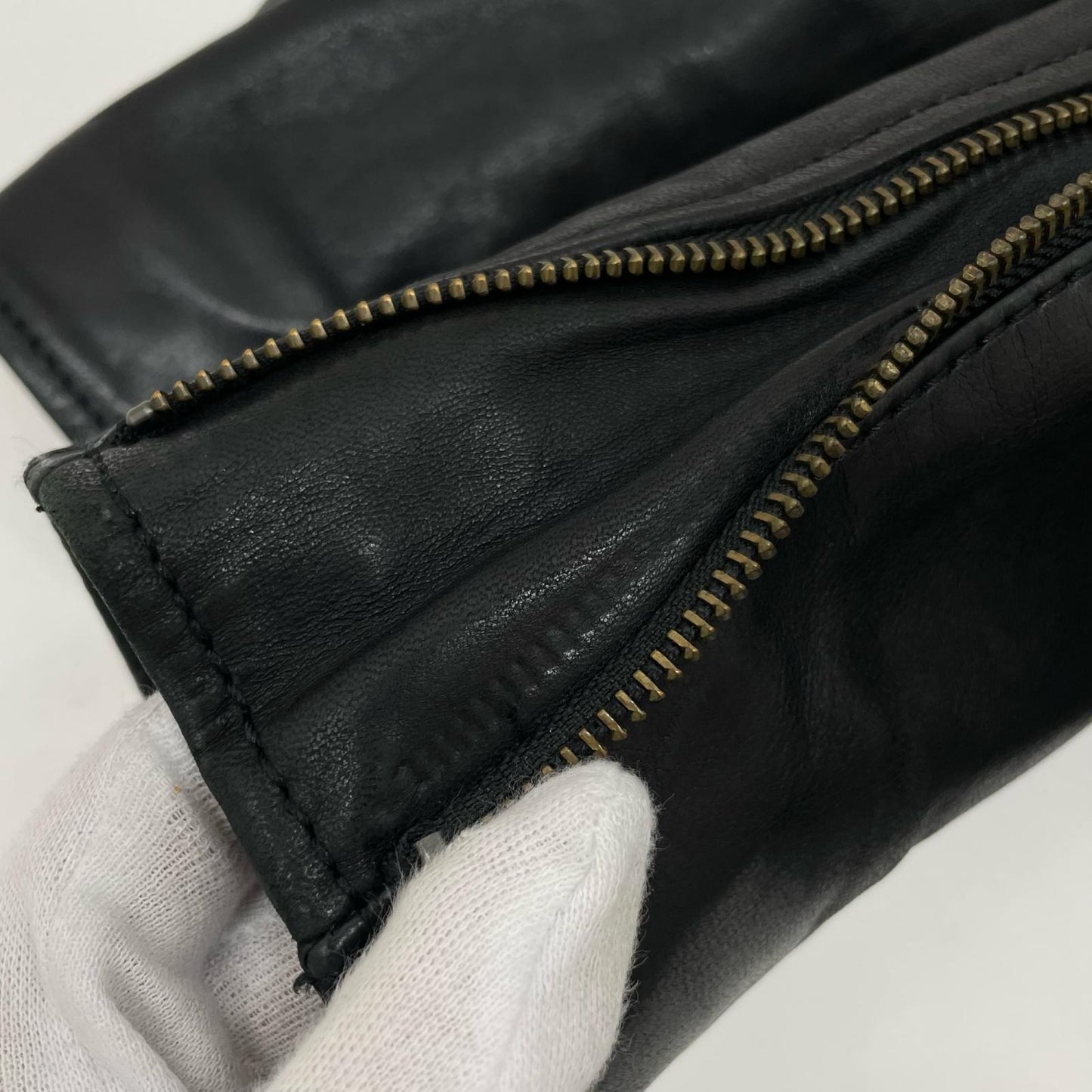 AVIREX | アヴィレックス AGED WAPPEN STAND ZIP RIDERS レザー 783-4250012 ブラック サイズ：M【尾張小牧店】