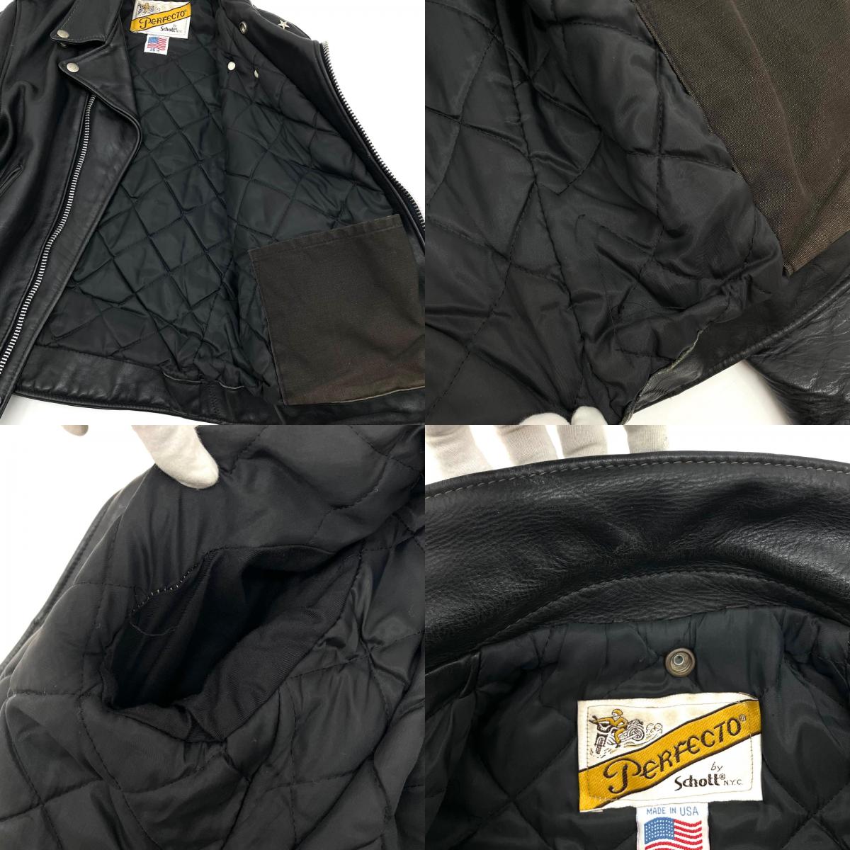 【中古】schott | ショット 618 80~90s　ライダースジャケット ブラック サイズ：36【尾張小牧店】