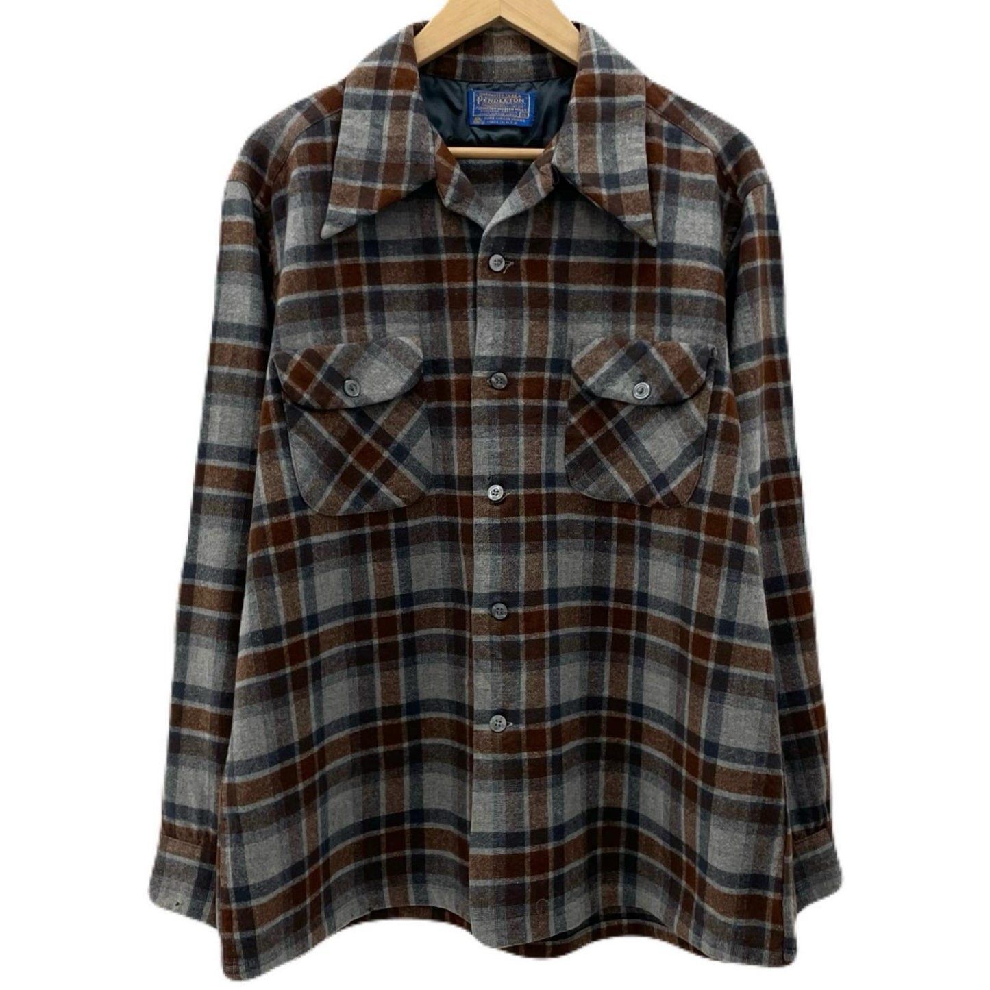 PENDLETON | ペンドルトン 長袖シャツ ブラウン×グレー×ネイビー サイズ：XL【尾張小牧店】