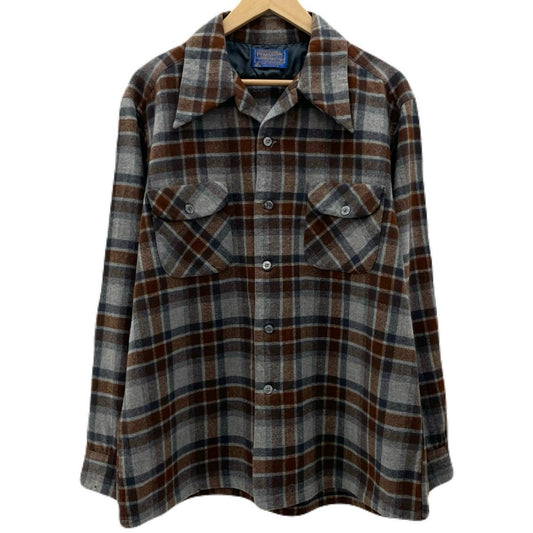 PENDLETON | ペンドルトン 長袖シャツ ブラウン×グレー×ネイビー サイズ：XL【尾張小牧店】