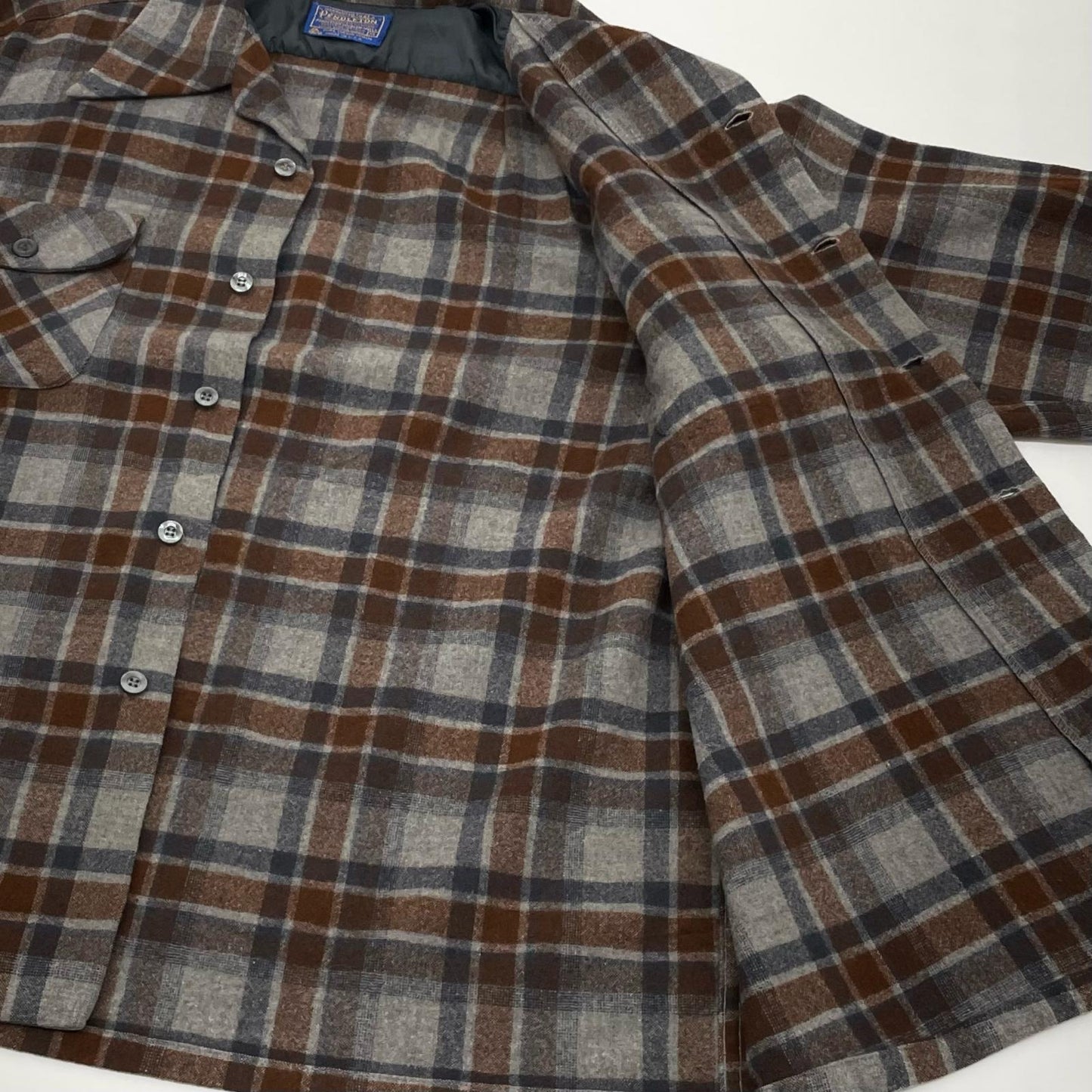 PENDLETON | ペンドルトン 長袖シャツ ブラウン×グレー×ネイビー サイズ：XL【尾張小牧店】
