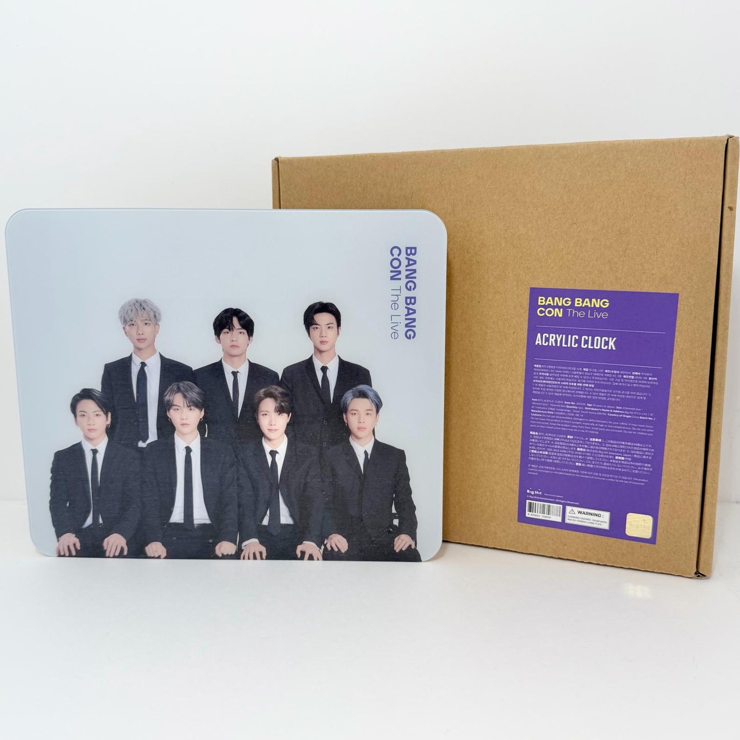 BTS BANG BANGCON ACRYLIC CLOK