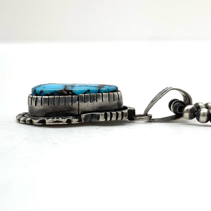 【中古】Lowry Family Collection | ロウリー・ファミリー・コレクション LFC/エルエフシー Joe Dan Lowry　ネックレス シルバー×ブルー【尾張小牧店】